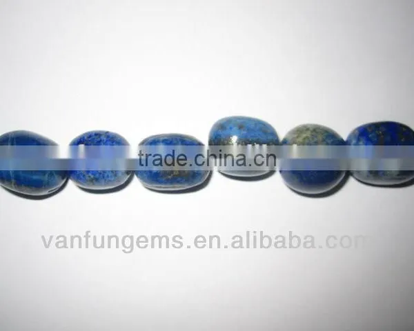 Natural Lapis Carved Plumkin Beads Precious Natural Gemstone Lapis Round Beads photo-3