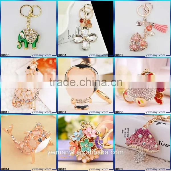 Novelty Four-leaf Clovers Flower Leather Key Chain Keychains Keyring Fashion Bag Charm Key Chains Ring Holder Gift K0090 photo-5