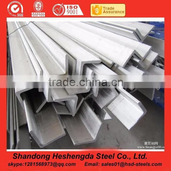 GB & JIS standard hot rolled angle steel