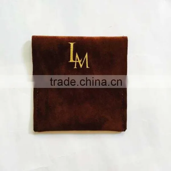 Dark-brown Pouch Envelop for Watch, Jewelry, Bracelet,velvet Case Quality Choice photo-5