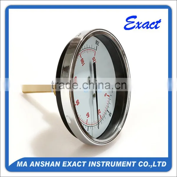 Black Steel Body Water Temperature Bimetal Thermometer