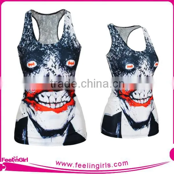 NO MOQ New Custom Fitness Bathroom Vanity Tank Tops