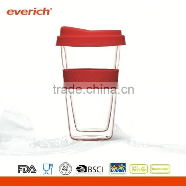 Everich 2016 2016 Everich Hotsale Promotional Double Wall Bpa Free Heat-Resistant Glass Cup photo-2