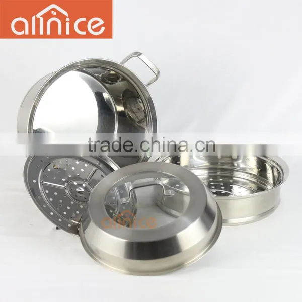 Allnice-Element High-quality Heavy-gauge Stainless Steel Cookware Steamer Pot photo-3
