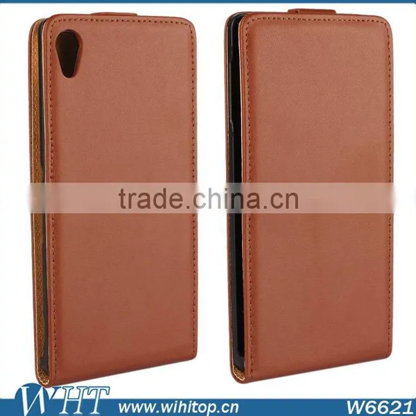 Fancy Cell Phone Case Magnetic PU Leather Vertical Flip Case for Sony Xperia Z4 photo-5