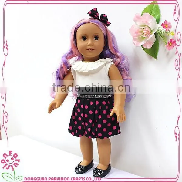 New Arrival Custom Colorful Long Hair Bow Girl Baby Doll for Kids photo-4