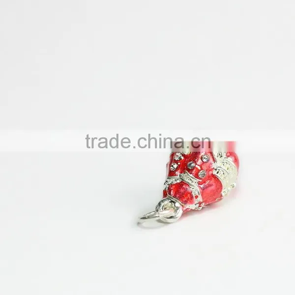 Customized Metal Red Enamel Pendant photo-3