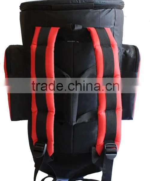 African Djembe Bags Pro Black-Red Nylon Waterproof photo-3