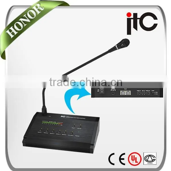 ITC T-418 5 Zone Remote Paging Microphone for Paging System