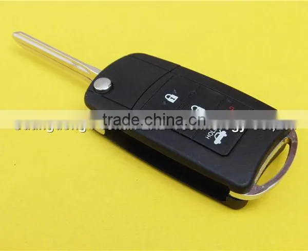 NEW 3+1 Buttons Flip Key Case Shell Cover Replacement Toyota Camry Corolla Yaris Rav4 Quality Choice photo-4