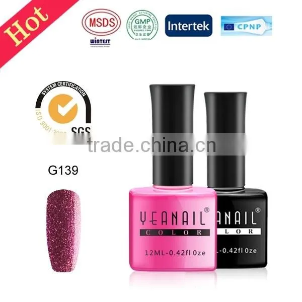 Beauty Show YEANAIL Glitter Colors Nail Arts Design, Private Label Nail Polish, Led uv Gel photo-2