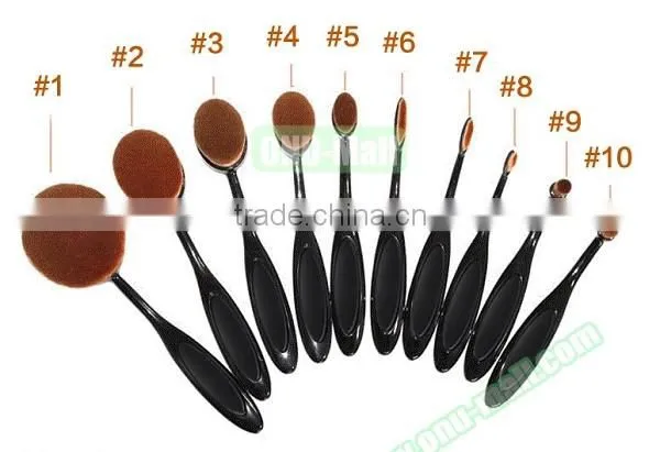 Beauty Salon Equipment Oval Cosmetic Toothbrush Shape Makeup Brush, Private Label Makeup Brush Express China Supplier photo-5
