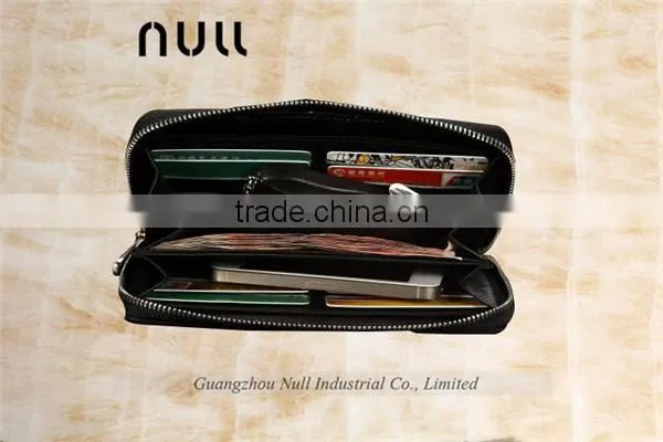 Durable Canvas Leather Zipper Card Holder Wallet for Men photo-5