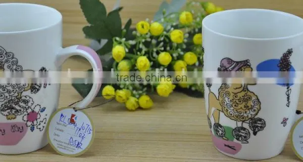 11OZ Love Valentine's Day Design Full Decal Print Coffee Cups, Shiny Surface Porcelain Mug, KL5004-11027 photo-5