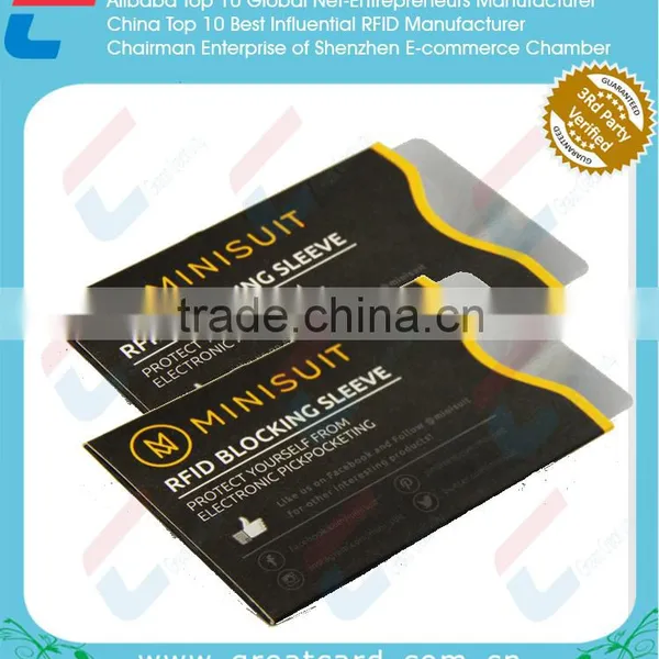 Custom RFID Passport Blocking / Credit Card Sleeves photo-5