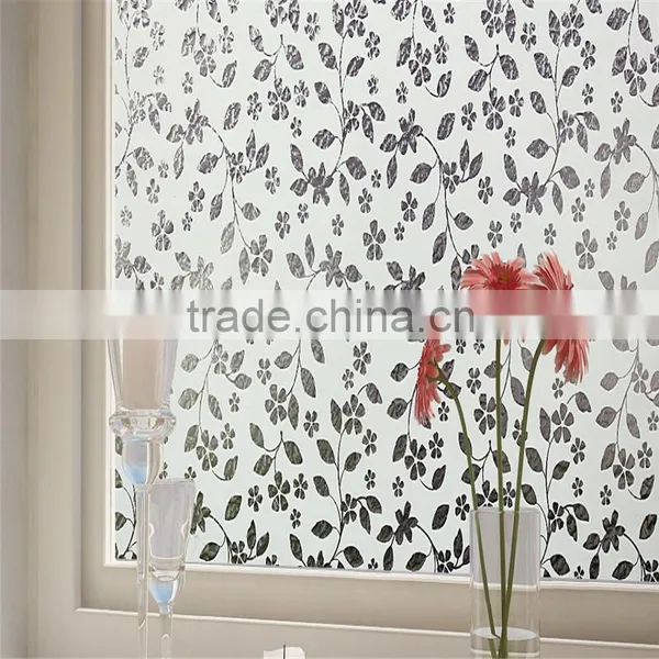 Popular Printed Window Glass Vinyl Film With Different Flower Pattern photo-4