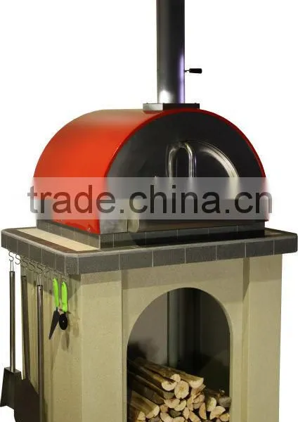 Luxury Red Bakery Oven Charcoal Grill