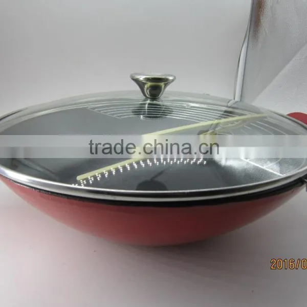Cast Iron Round Roaster, Porcelain Enameled Cast Iron Cookwares, Cast Iron Enamel Coat Pots, Cast Iron Woks,