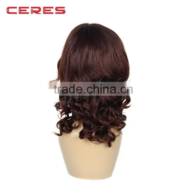 Promotion 99j Red Human Hair Wig Body Wave Full Lace Wig Brazilian Hair photo-2