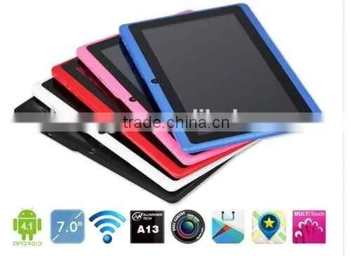 2014 Wholesale 7 Inch Tablet PC Android 4.0 Capacitive Screen 512M 4GB Camera WIFI Q88 Allwinner A13 Stouch 7'' Tablet pc photo-4