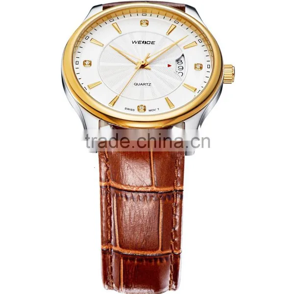 Most Popular China Online Shopping Women Leather Couple Lover Wrist Watch photo-2