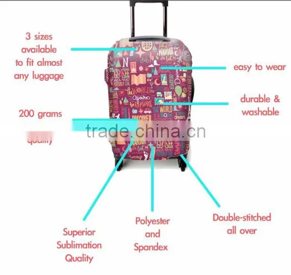 Luckiplus Luggage Cover Elastic Suitcase Cover Stretchy Trolley Case Cover photo-2