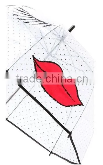 Cheap Target Price Dome OEM ODM Customized Logo Print Transparent Umbrella photo-4