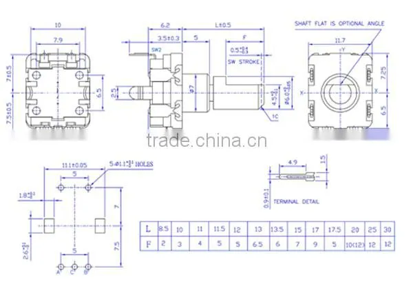 HW-11ES5H20B Rotary Shaft Encoder Incremental Type High Accuracy Encoder in All Dimensions photo-2