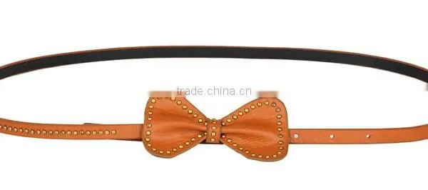 2014 Korean Fashion Ladies PU Rivet Bowknot Belt SWF-W15062925 photo-3
