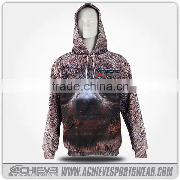 2015 Latest Design Winter Fleece Printed Pullover Outdoor Running Man Jacket photo-2