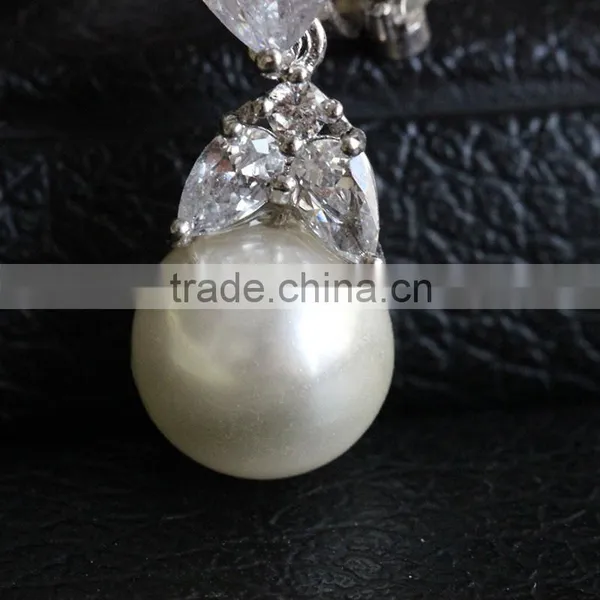 Wholesale Simple Design Earrings Jewelry Earring Holder Hanging Pearl Earrings photo-5