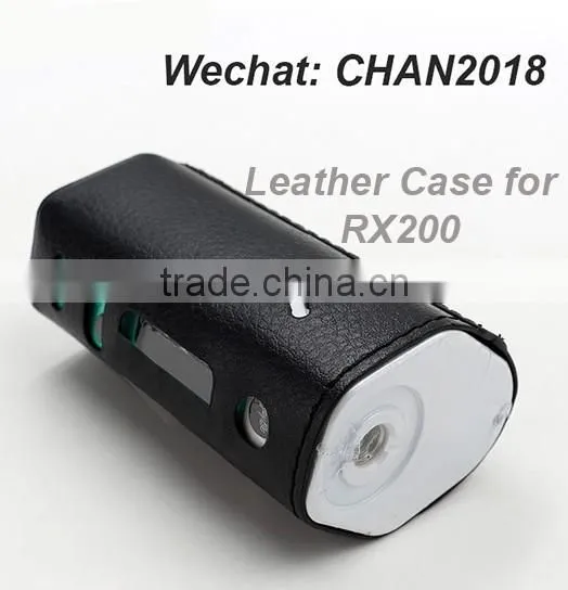 Red or Black RX200 TC Mod Leather Case Antislide Mod Box Leather Skin With High Quality photo-2