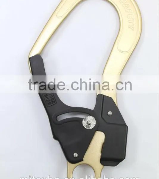 Gold&Black Double Lock Quick Release Lineman Metal Snap Hook photo-2