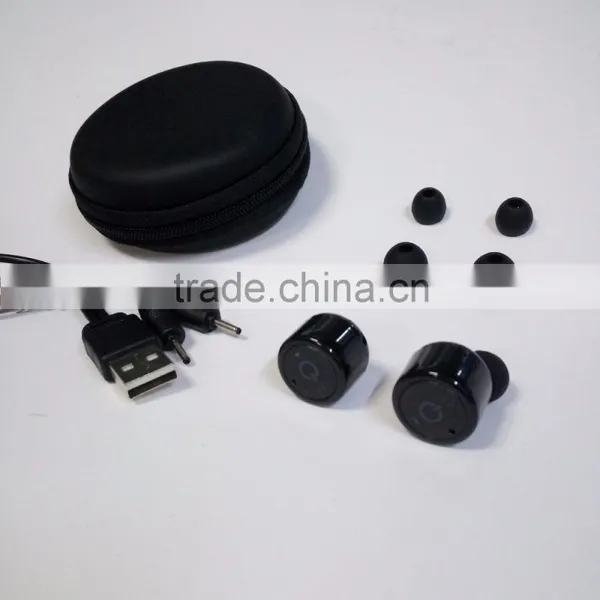 Waterproof Invisible Bluetooth Earbuds Noise Cancelling V4.1 Sports Mini Stereo Bluetooth True Wireless Earbuds photo-5