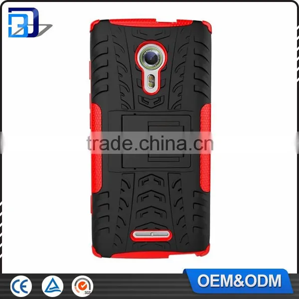 China Mobile Accessories TPU + PC Hard Back Cover Hybrid Case For Alcatel One Touch Flash 2 Armor Kickstand Case photo-2