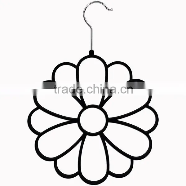 Hight Quality Flocked Flower Scarf Hanger photo-2