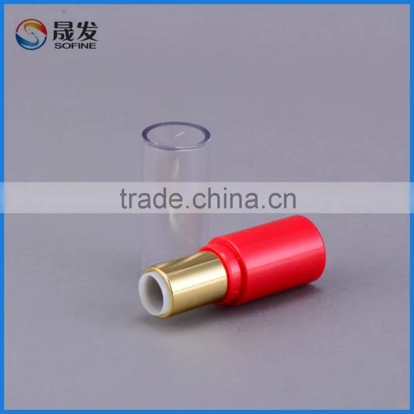 Small Empty Plastic Red Cosmetic Empty Lipstick Tube photo-3