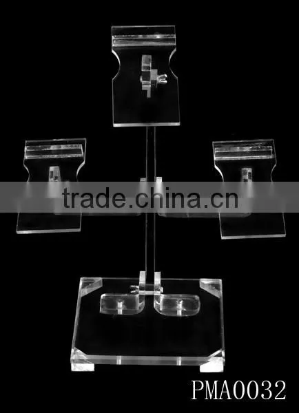 3 Holders Fashion Retail Table Acrylic Display Rack Shopping Mall Shoes Display Stand Acrylic photo-2