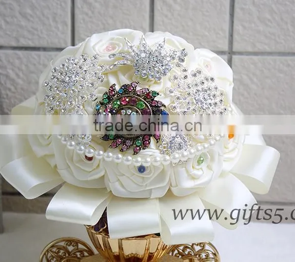 Handmade Brooch Wedding Bouquet photo-2