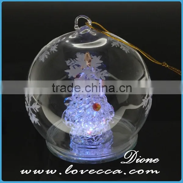 2015 Christmas Decoration Glass Ball Angel/Deer/Santa Claus Xmas Glass Ball Ornament photo-2