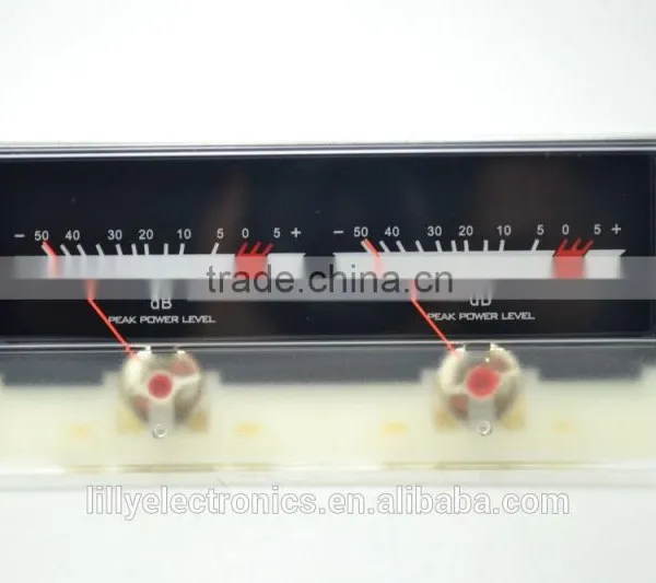 VU Meter DB Level Header Amplifier Chassis Audio Preamp Backlight P-59WTC photo-2