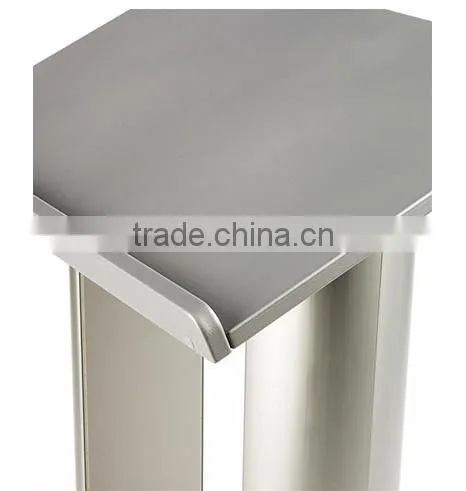 Floor Lectern Podium Stand With Double Column Design MDF With Aluminum Columns photo-4