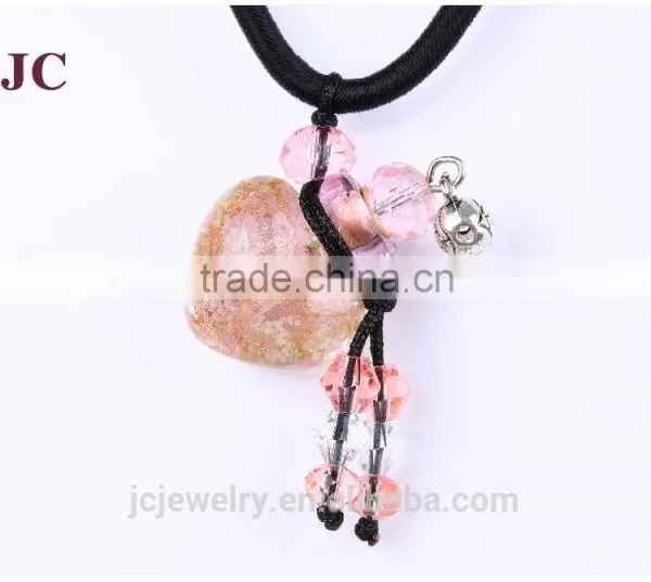 Lampwork Murano Glass Bottle Vial Necklace Pendants Wholesale Jewelry photo-2