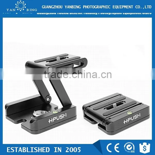 Factory Supply HPUSN Ultimate Camera Head Solution Photography Studio Camera Tripod Z Aluminum Pan & Tilt Flex Tilt Headball