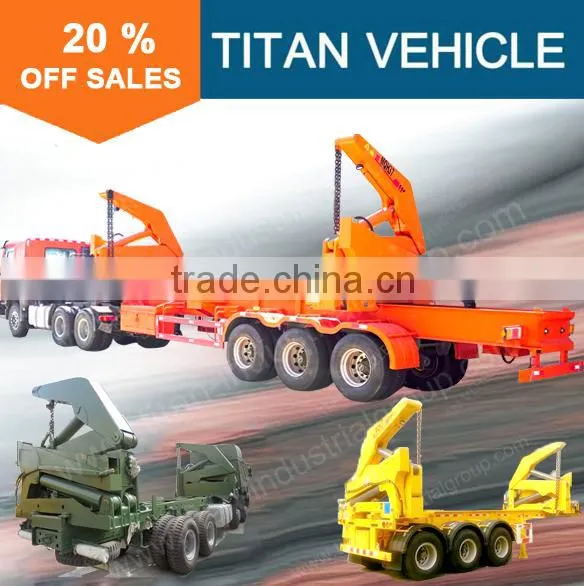 Factory New 3 Axles 40 ft Two Movable Crane Hydraulic Container Self Loading, 20 ft Container Self Loading photo-6