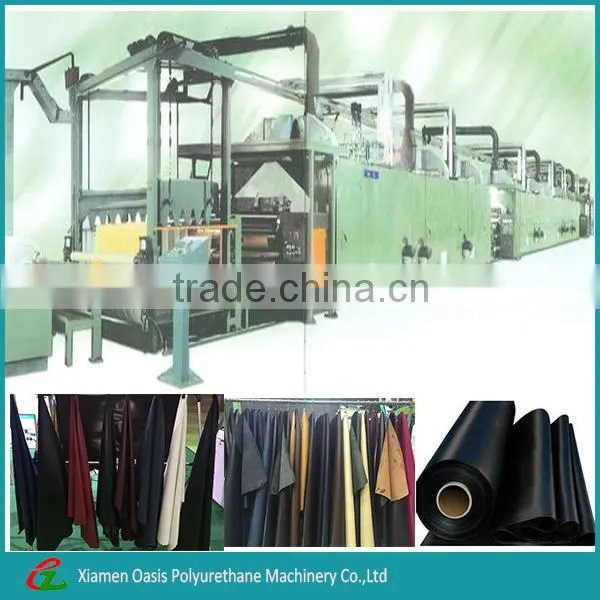 China Dry Processing PU PVC Synthetic Leather Machine
