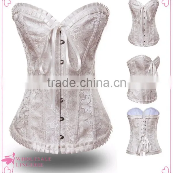 White Corset Tops to Wear Out Cheap Corset for Sale photo-3