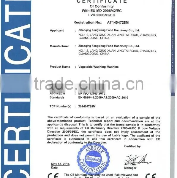 Industrial High Efficient Ozone Disinfected Circulating Water Vegetable Washing Machine photo-6