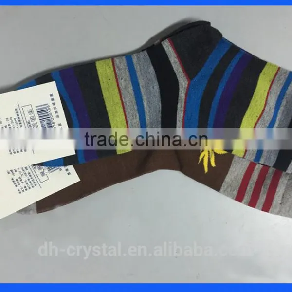 Men's Stripe Breathable Soft Cotton Casual Socks photo-2