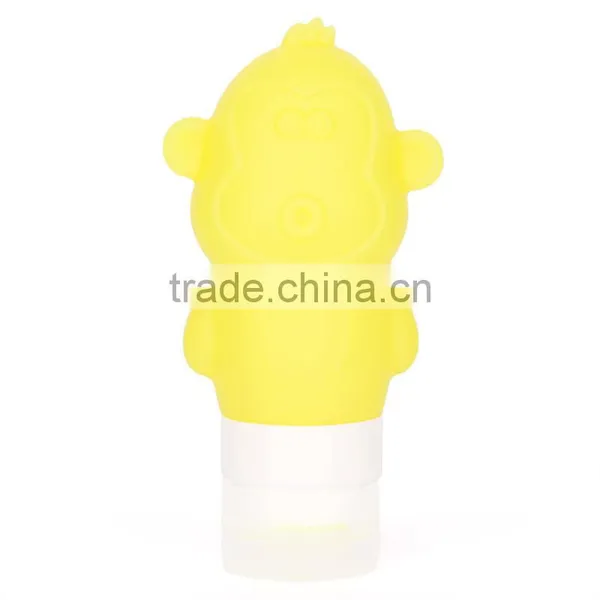 Cute Monkey Style Travel Silicone Containers for Flying photo-4